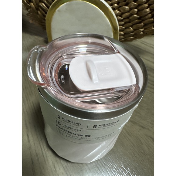 NWT Stanley 11oz Stainless Steel Swirl Wine Tumbler Rose Quartz Gloss Non Slip - Picture 5 of 5